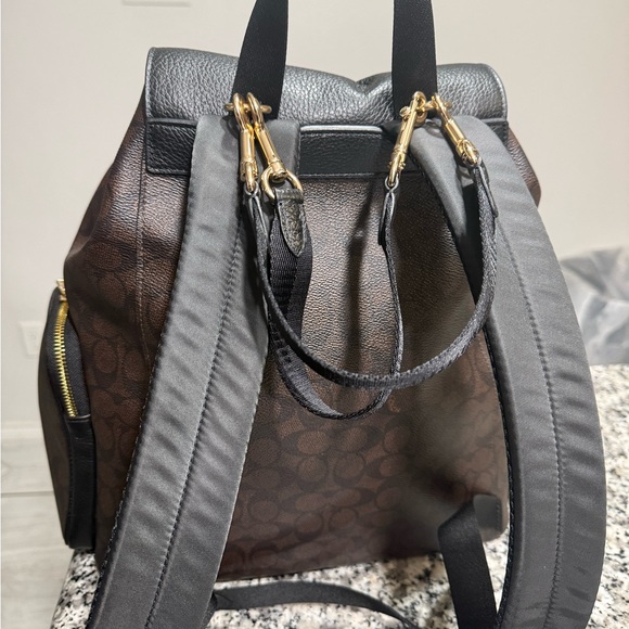 Black Baby Backpack with Gold Accents - Picture 6 of 6